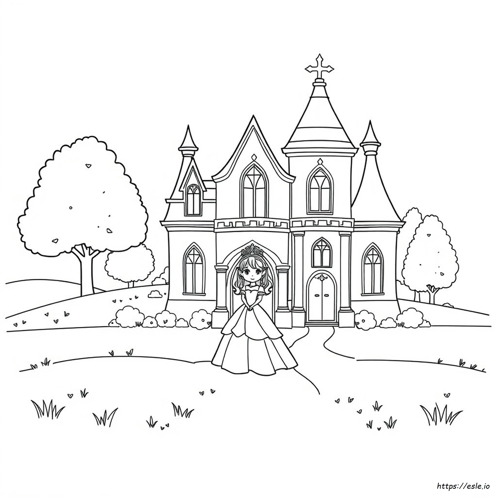 Gambar Mewarnai Rumah Putri
