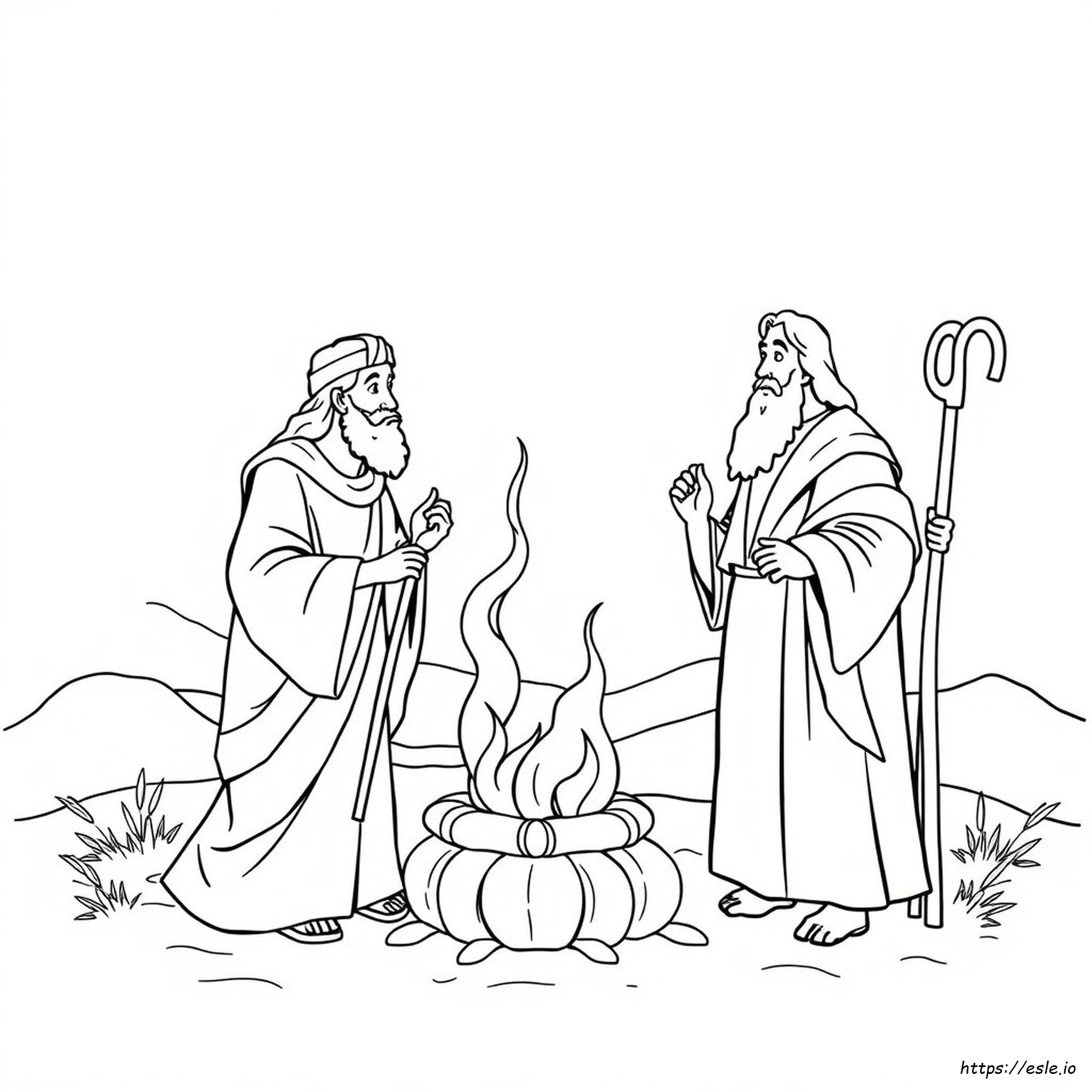 Abraham And Lot Bible Coloring Pages