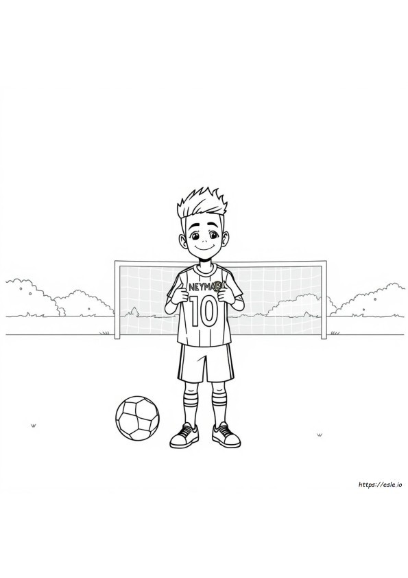 Neymar Junior Disegni Da Colorare