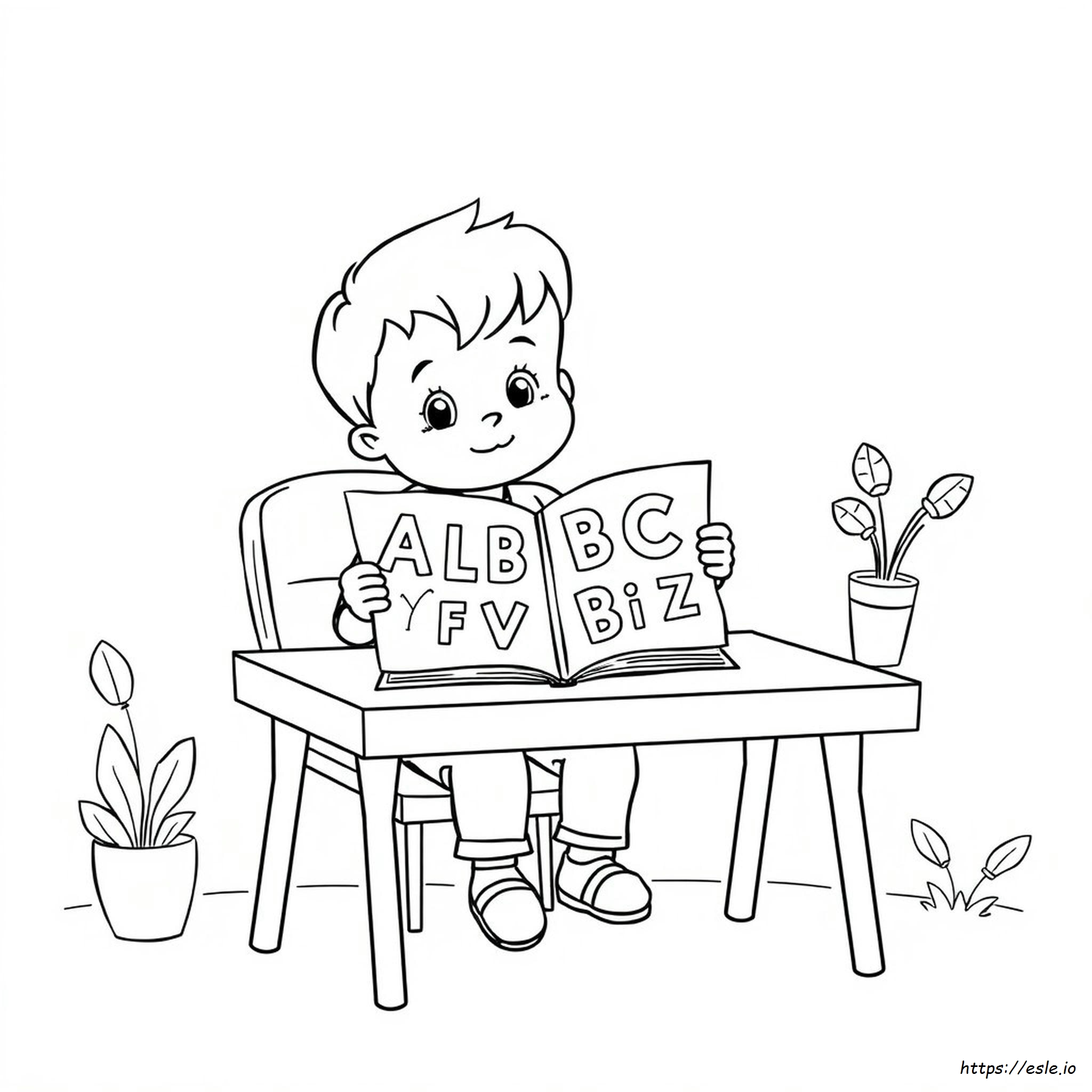 Gambar Mewarnai Belajar Abc Untuk Anak