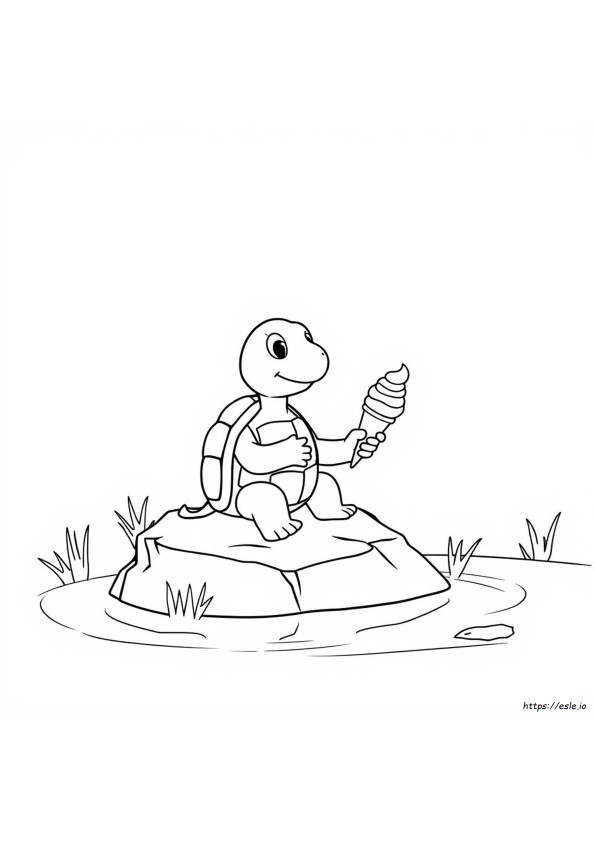 Cartoon Schildkröte Ausmalbilder