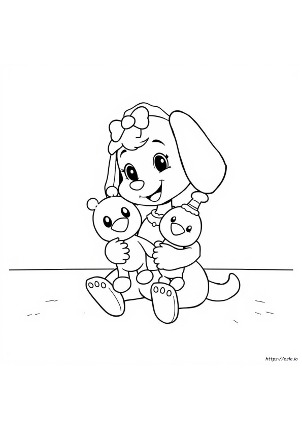 Bluey Színező Muffin És Socks