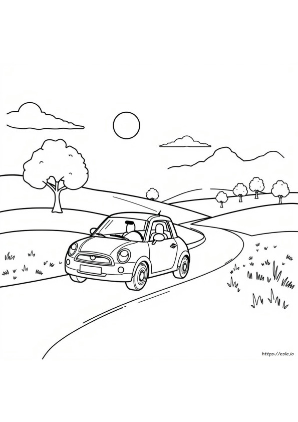Mini Car Coloring Pages