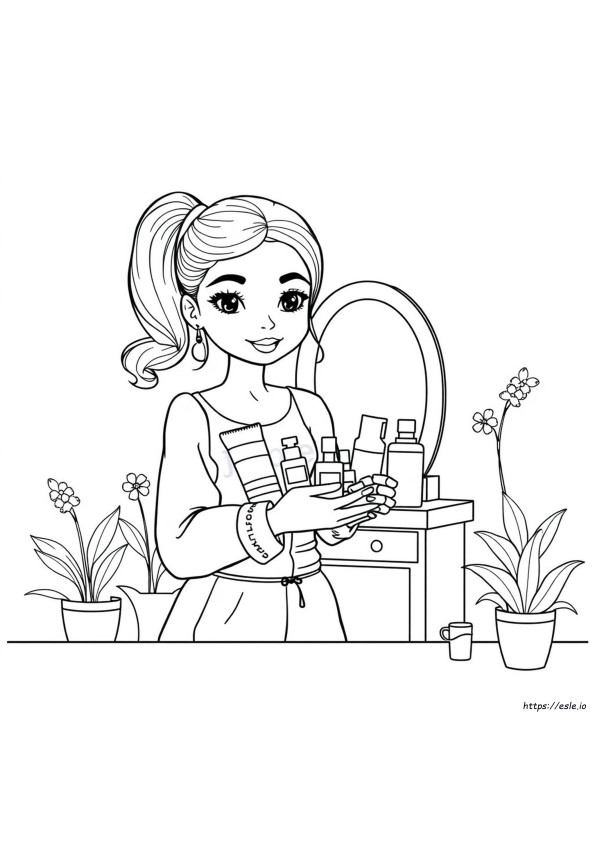Preppy Skincare Coloring Pages Printable