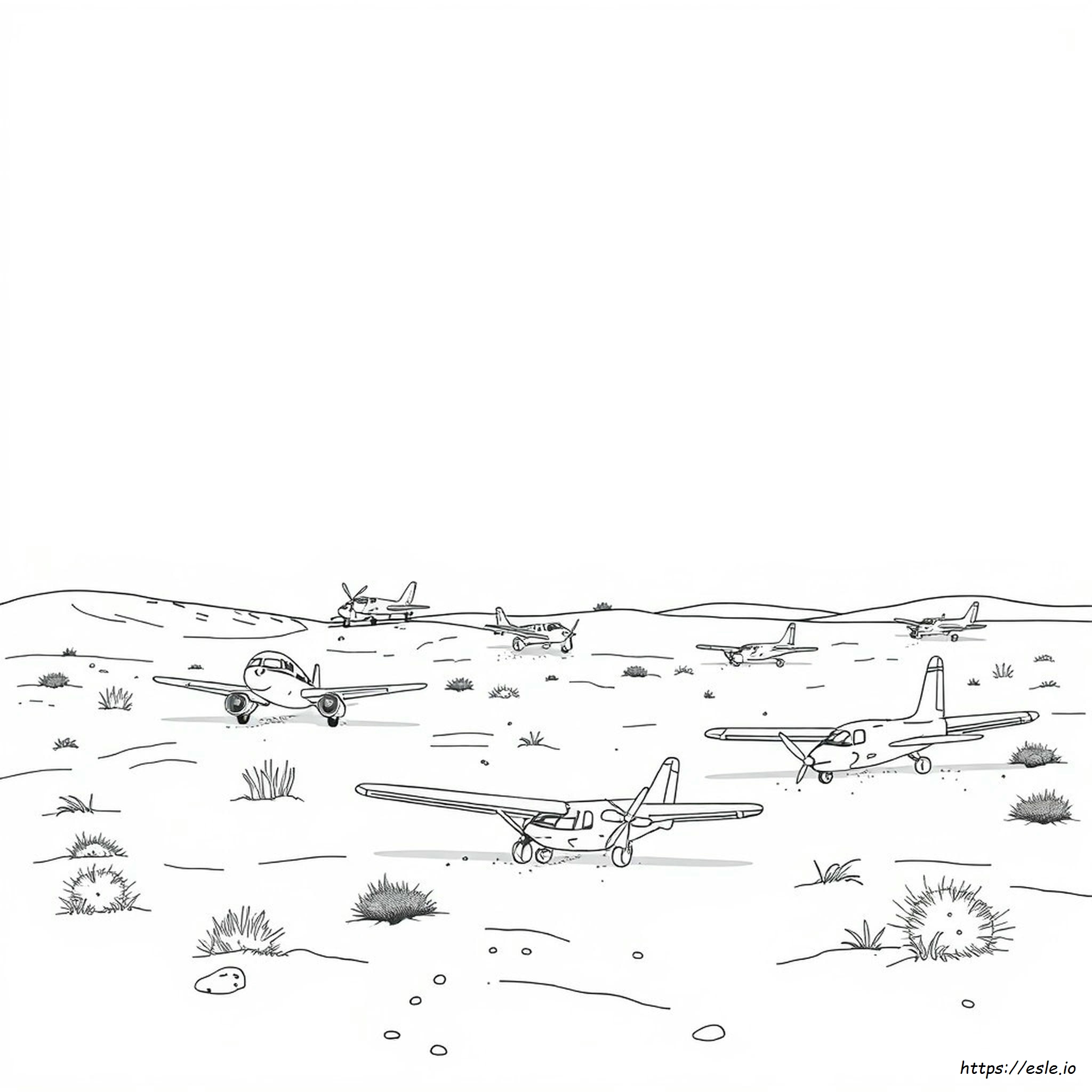 Dusty Planes Coloring Pages - Free Printable Sheet