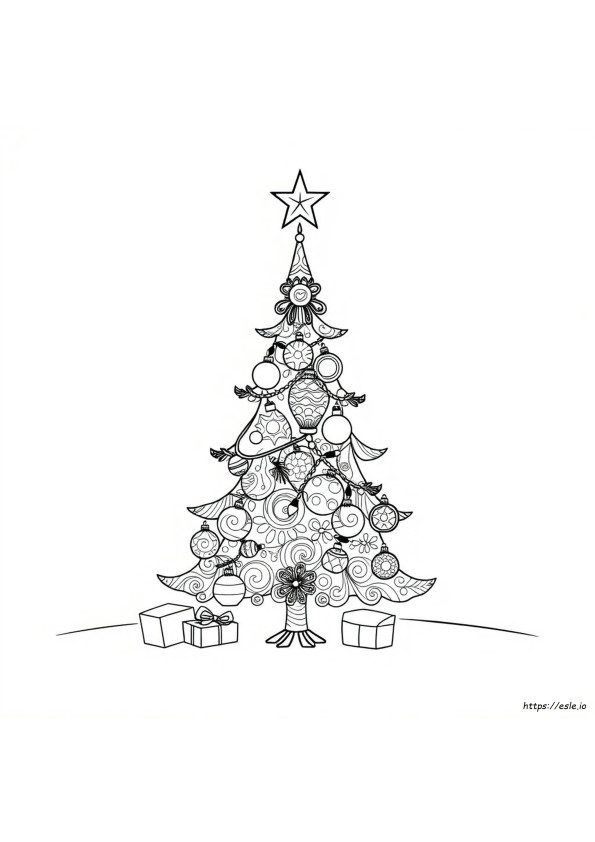 Kerst Zentangle Kleurplaten