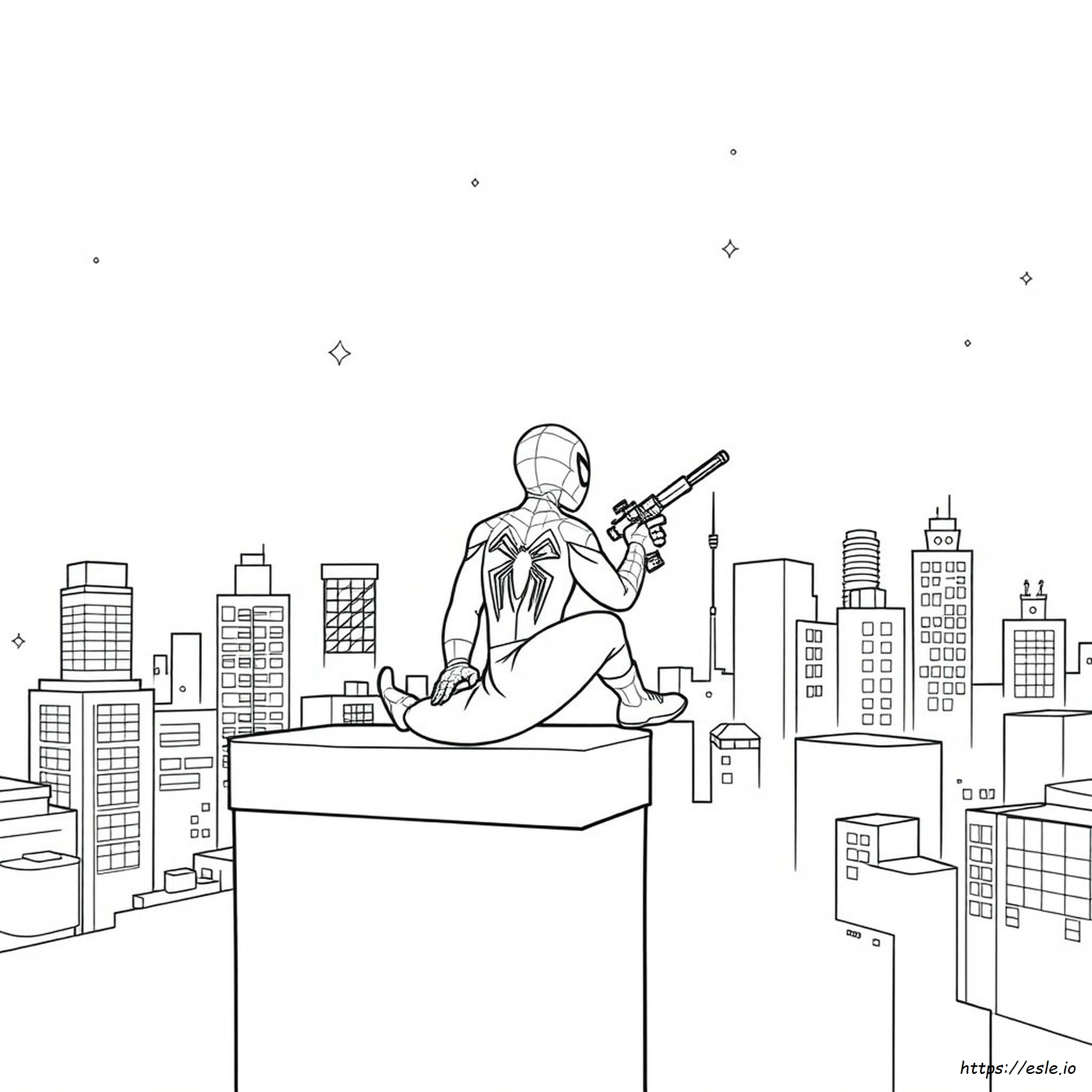 Cute Spiderman Coloring Page - Free Printable