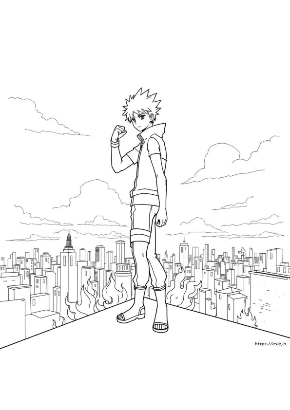 Katsuki Bakugo Värityskuva