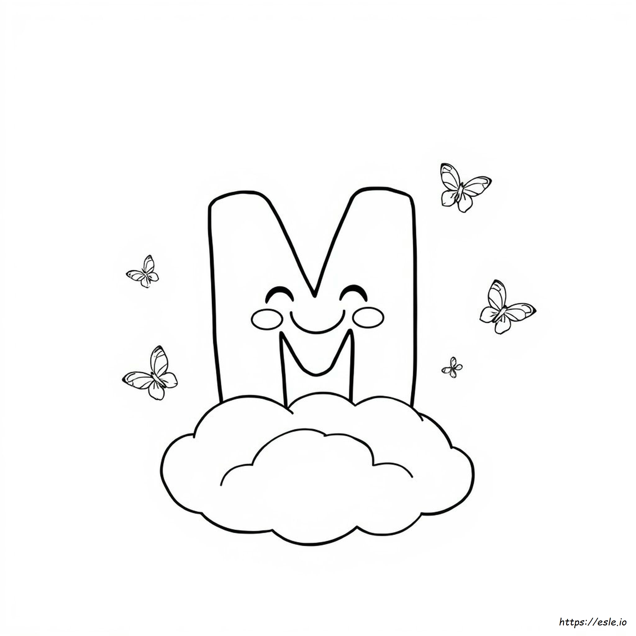 Letra M Para Colorear