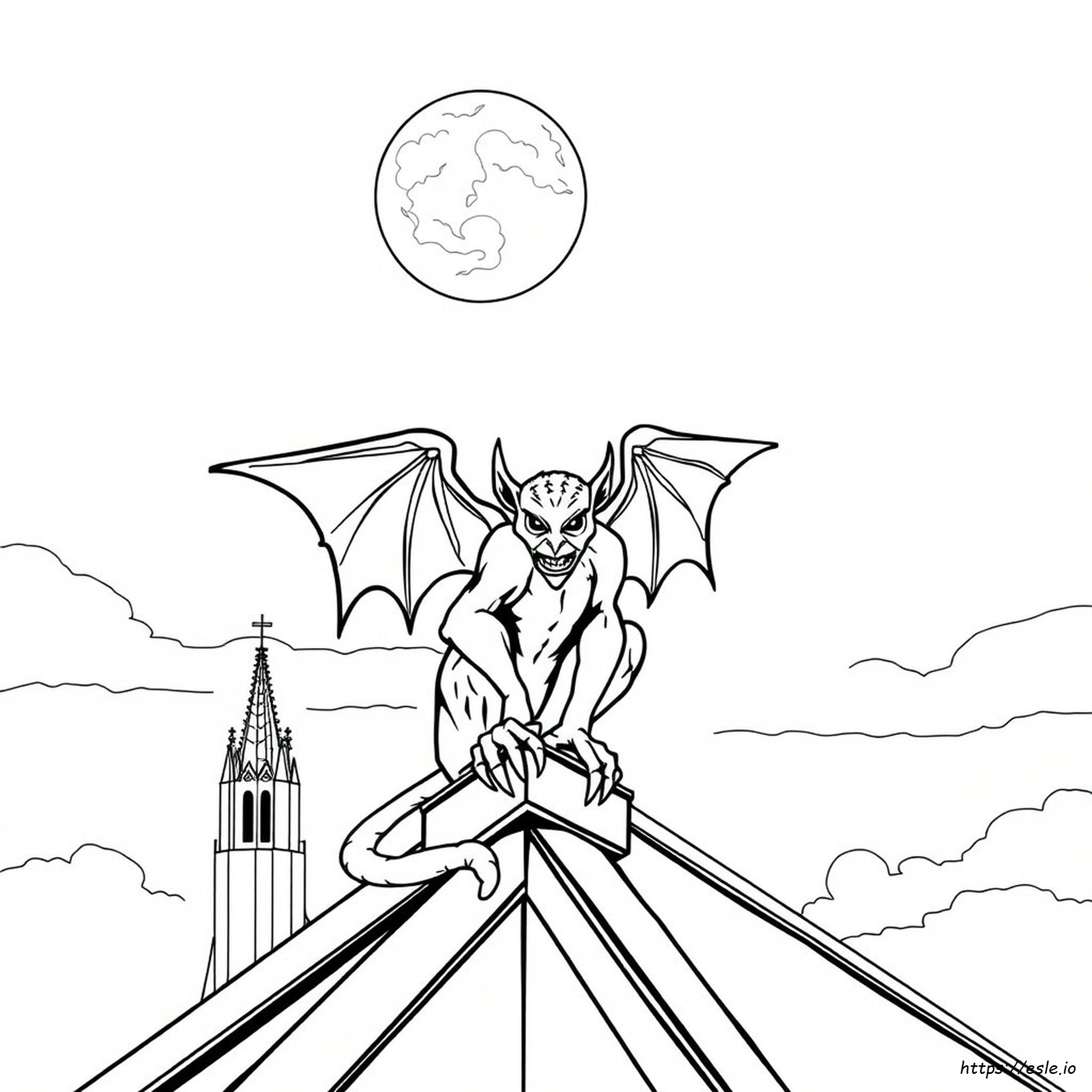 Printable Gargoyle Coloring Pages