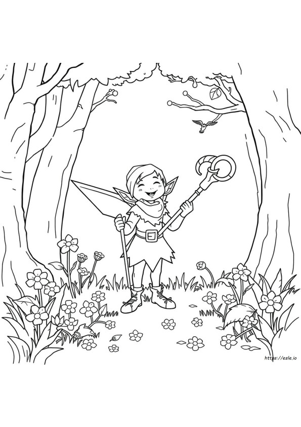 Kolorowanki Elf