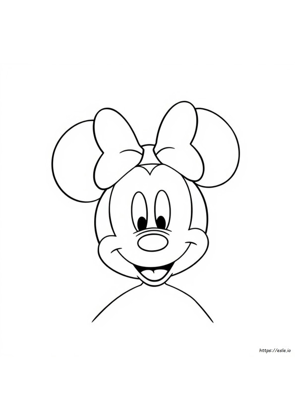 Mickey Ears Coloring Page