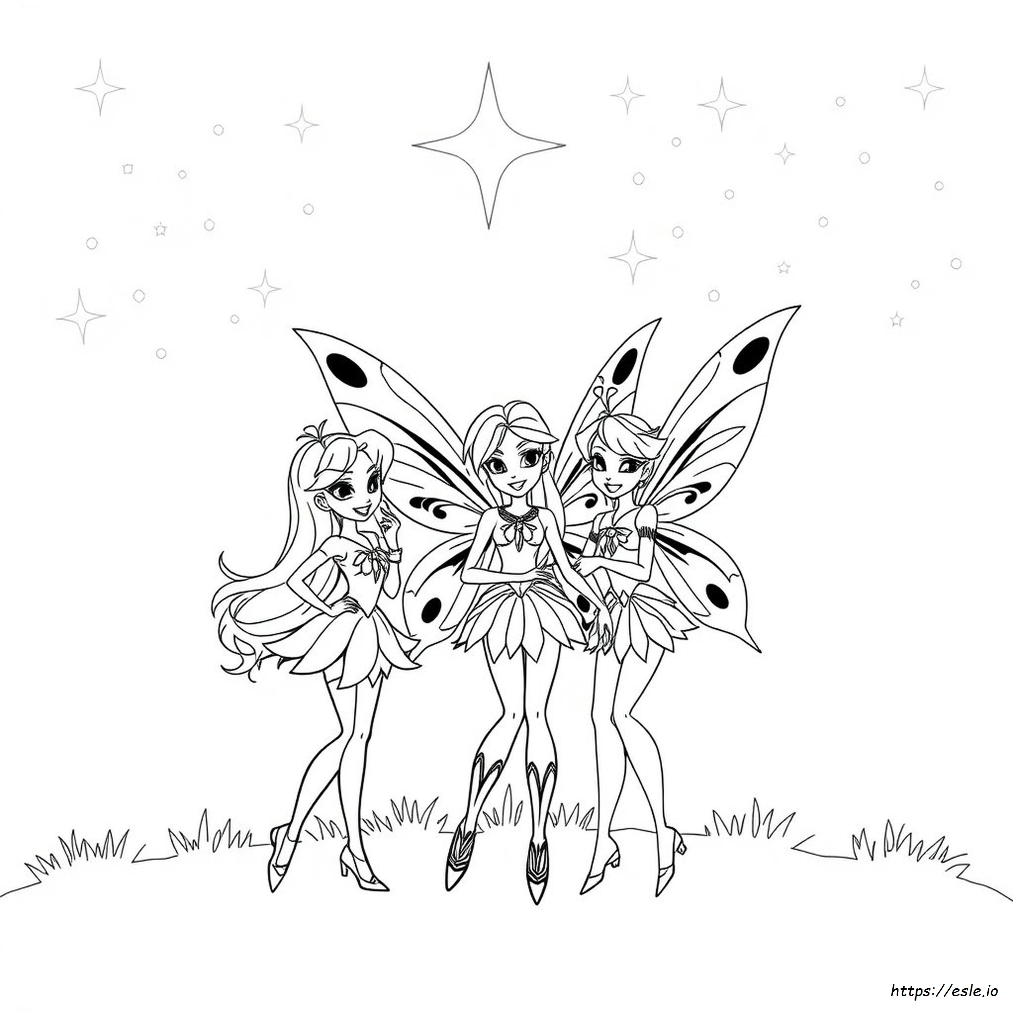 Coloring Pages Winx Club Enchantix