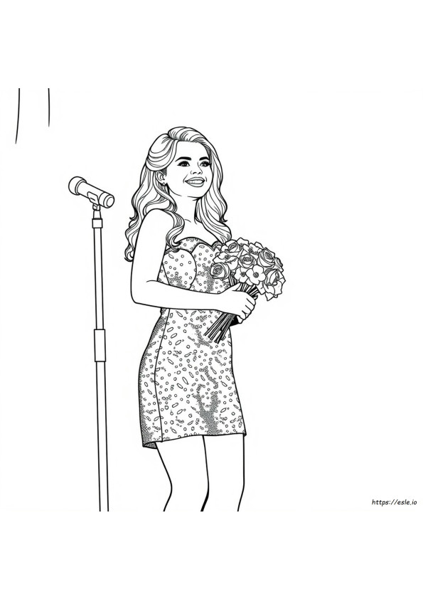 Printable Selena Gomez Coloring Pages