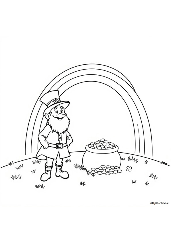 Páginas Para Colorear De La Olla De Oro De San Patricio