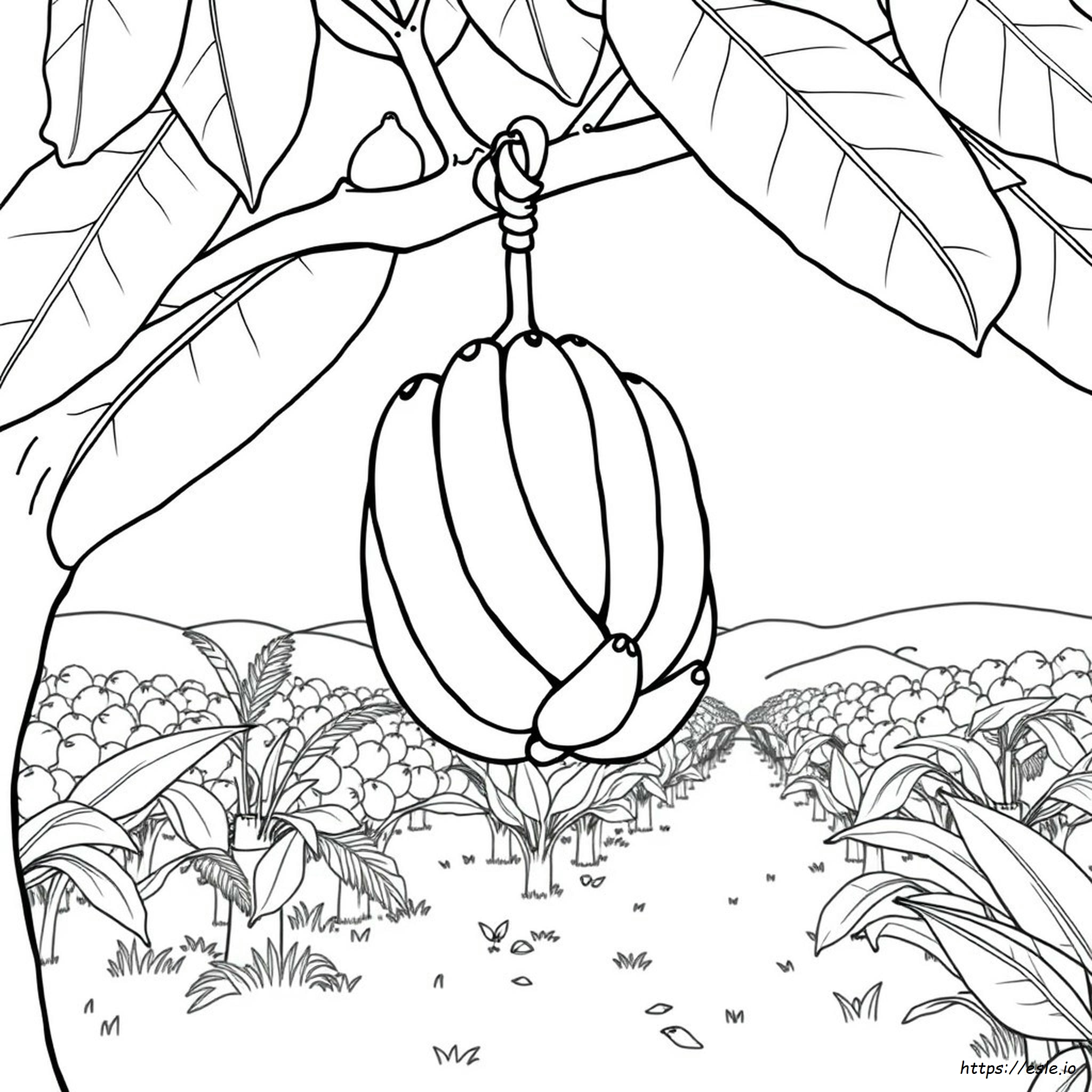 Banana Da Colorare - Disegno Gratis