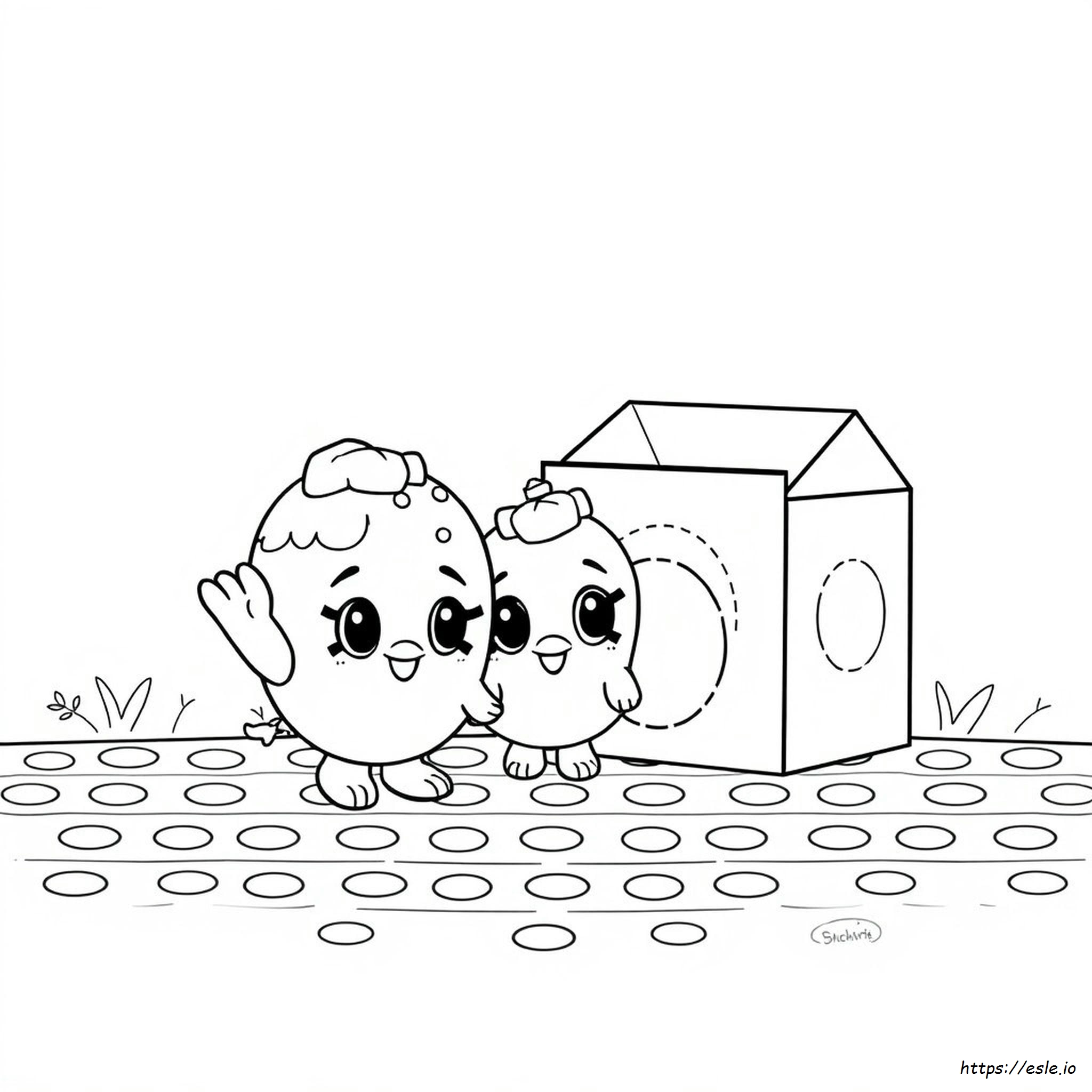 Gambar Mewarnai Shopkins Lucu - Gratis Untuk Dicetak
