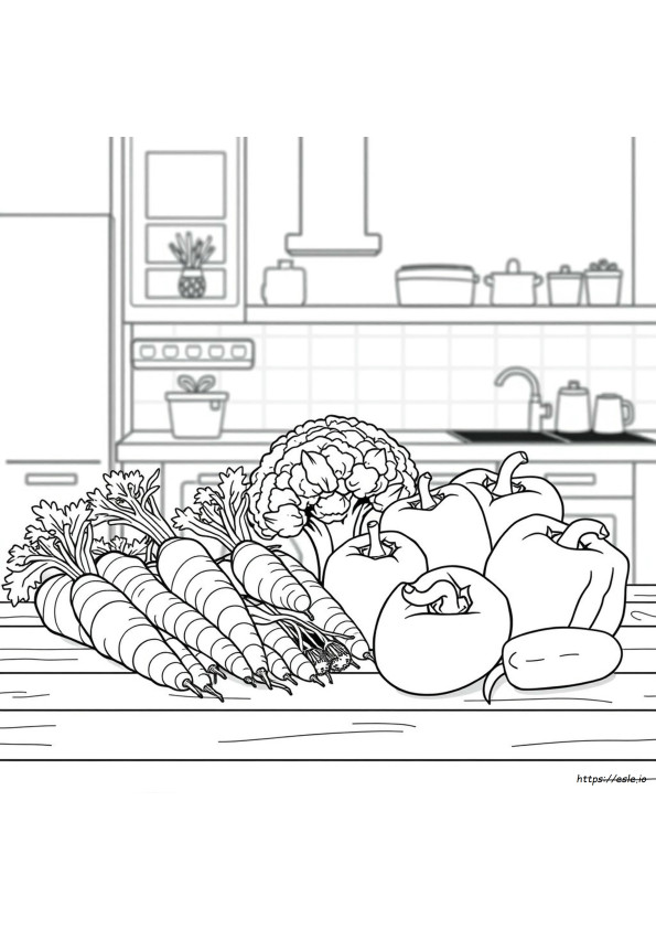 Coloring Pages For Vegetables