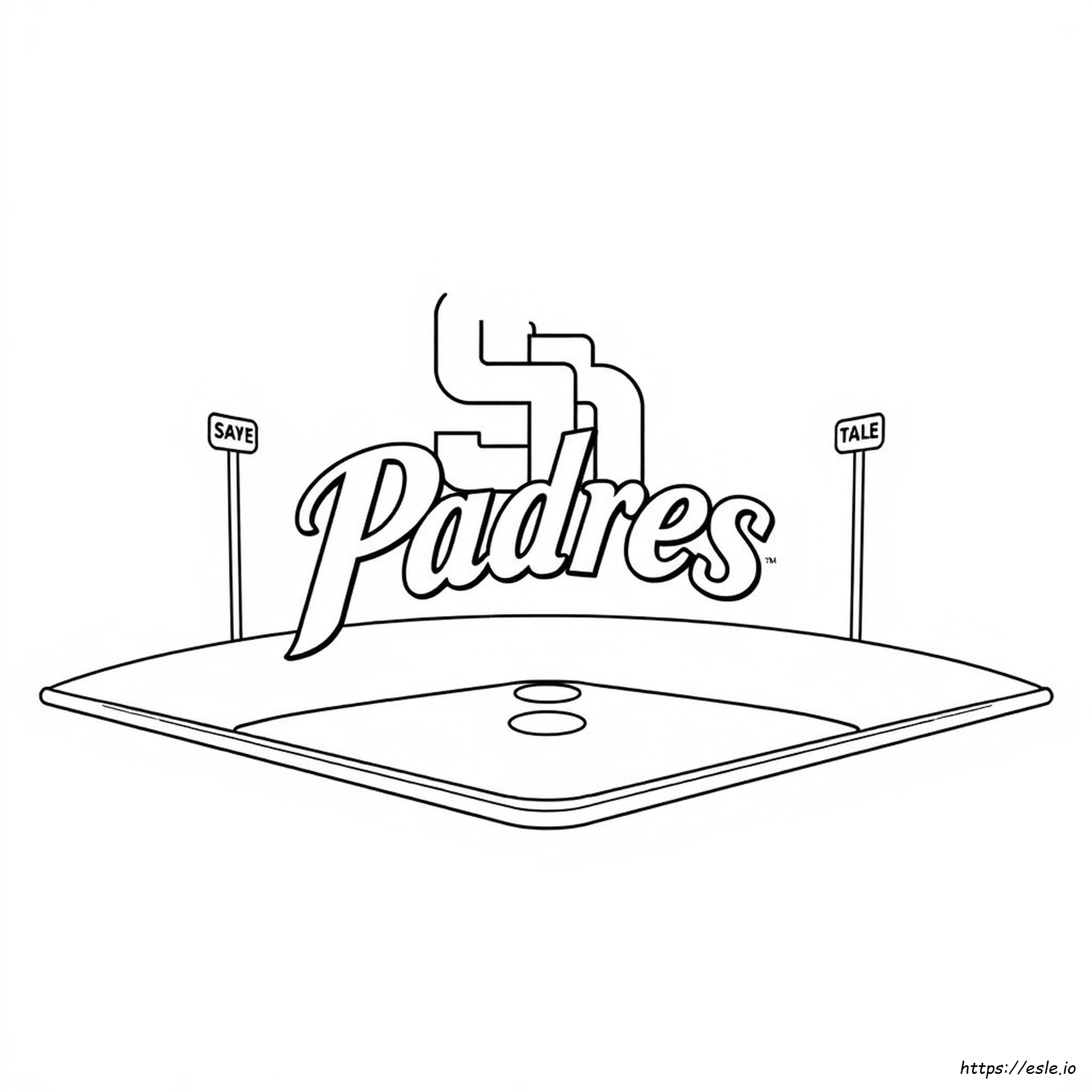 San Diego Padres Coloring Pages