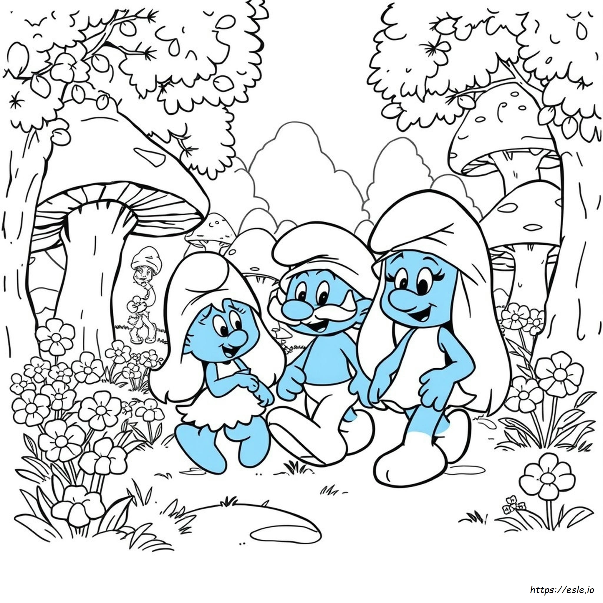 Smurfette Coloring Pages To Print
