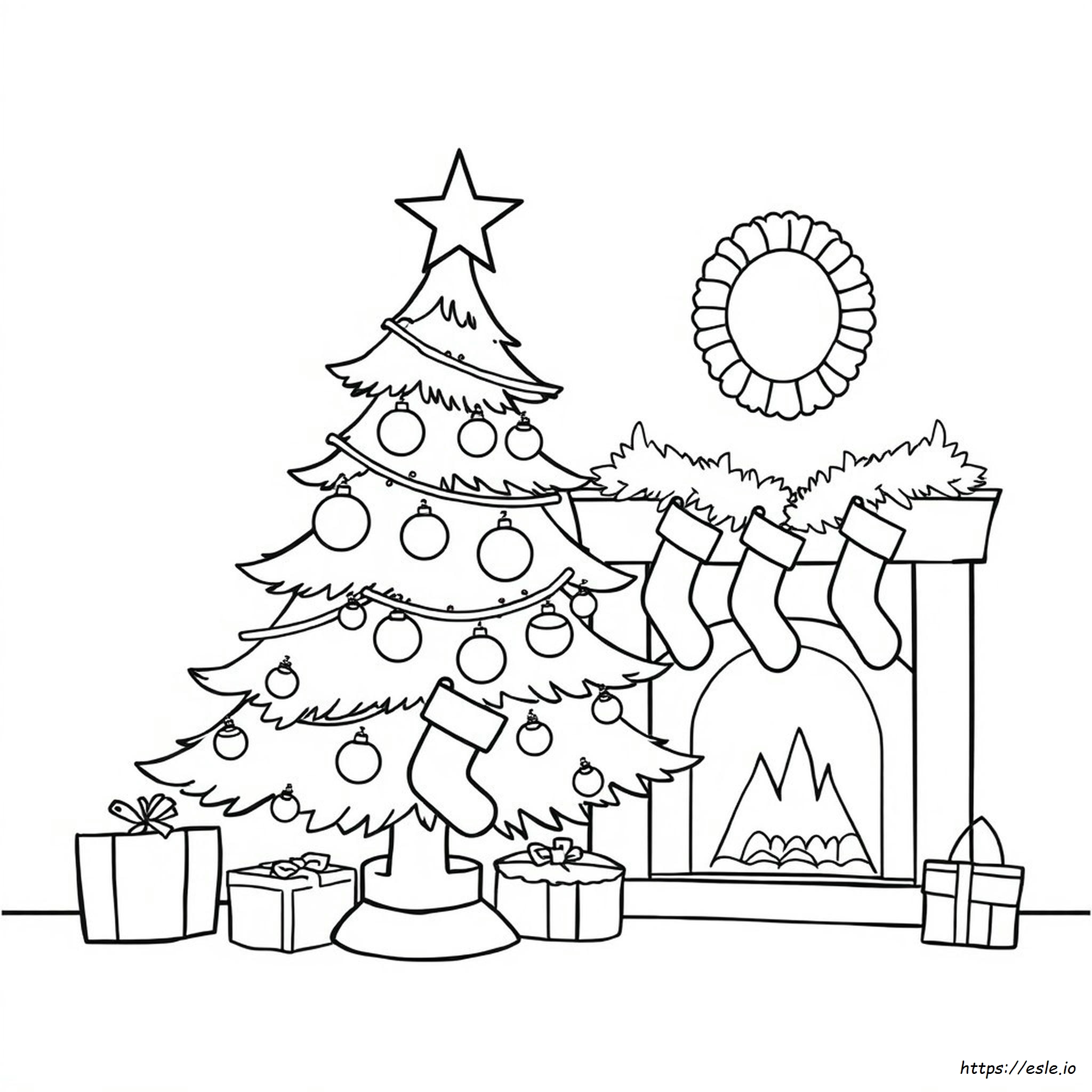 Gambar Mewarnai Natal Lucu untuk Dicetak