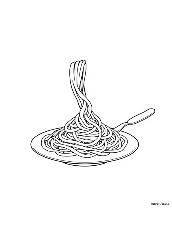 Coloriage De Spaghettis