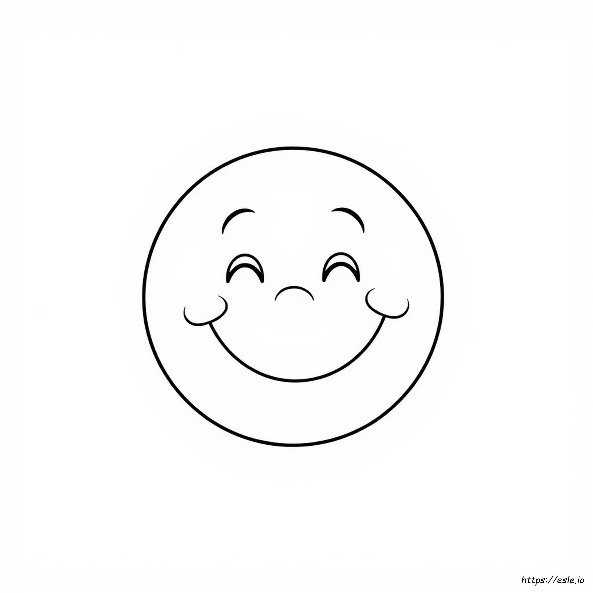 Smiley Face Coloring Page - Free Printable