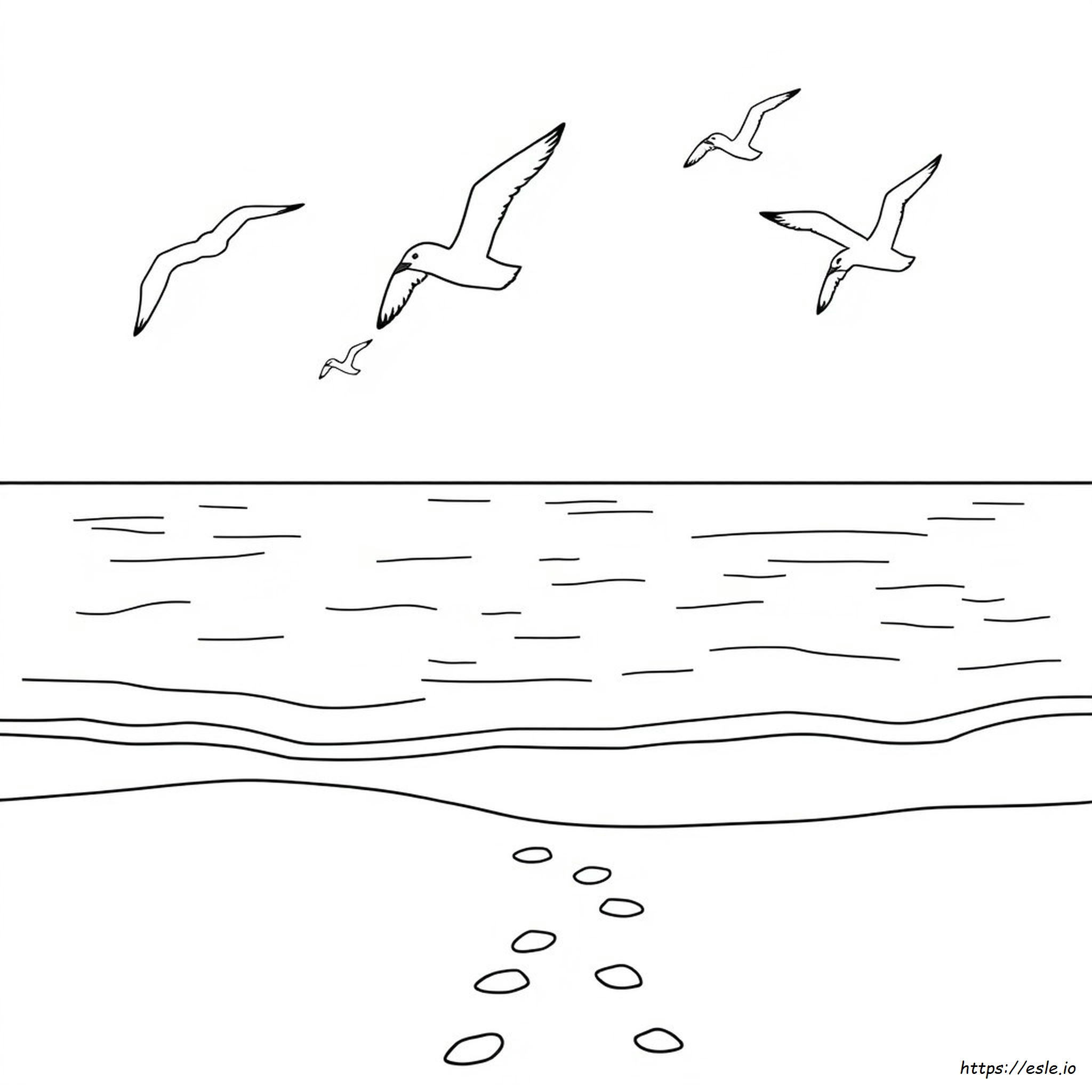 Gambar Mewarnai Laut - Halaman Mewarnai PDF Gratis