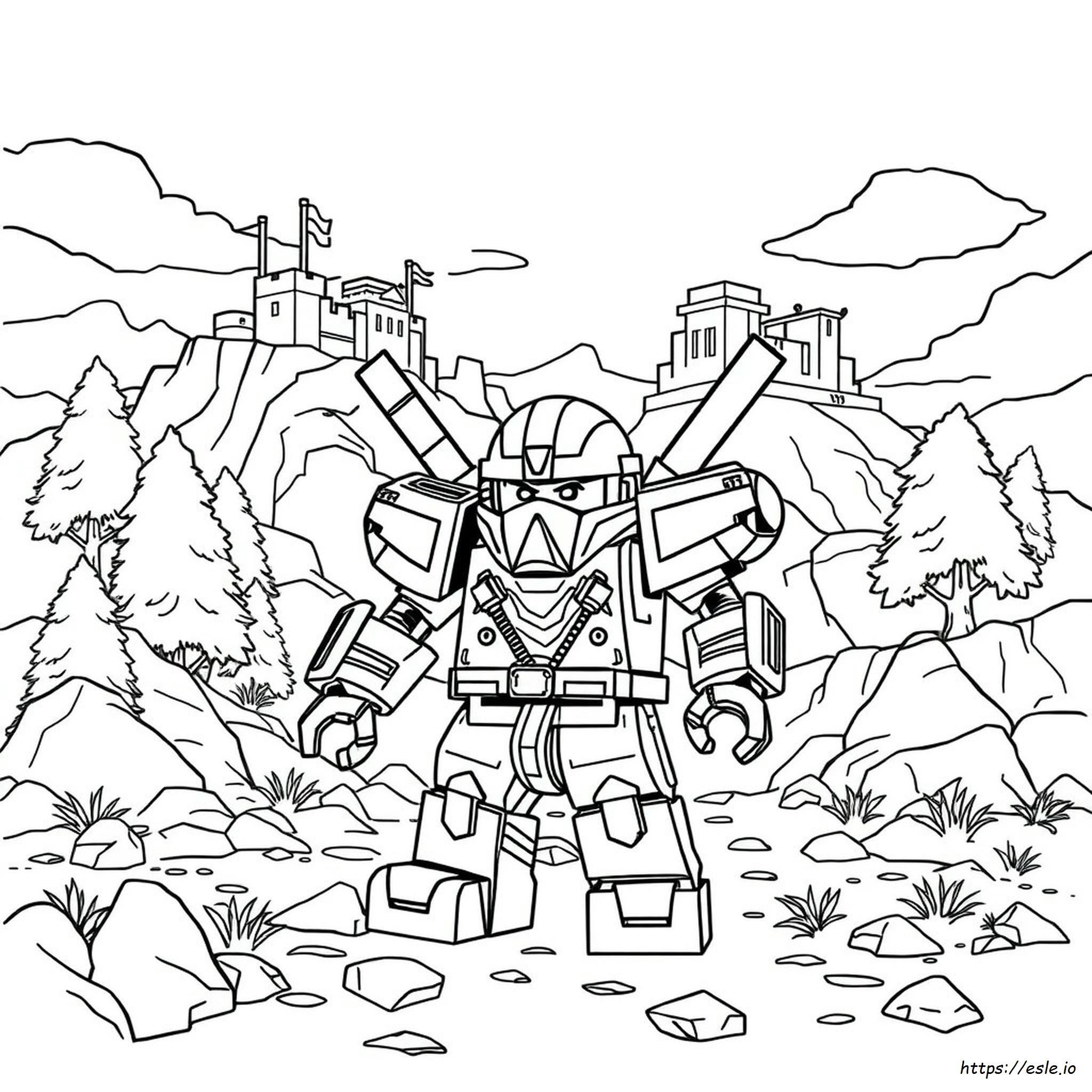 Ninjago Mech Coloring Pages
