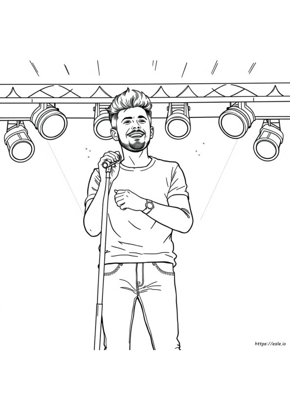 Liam Payne Para Colorir