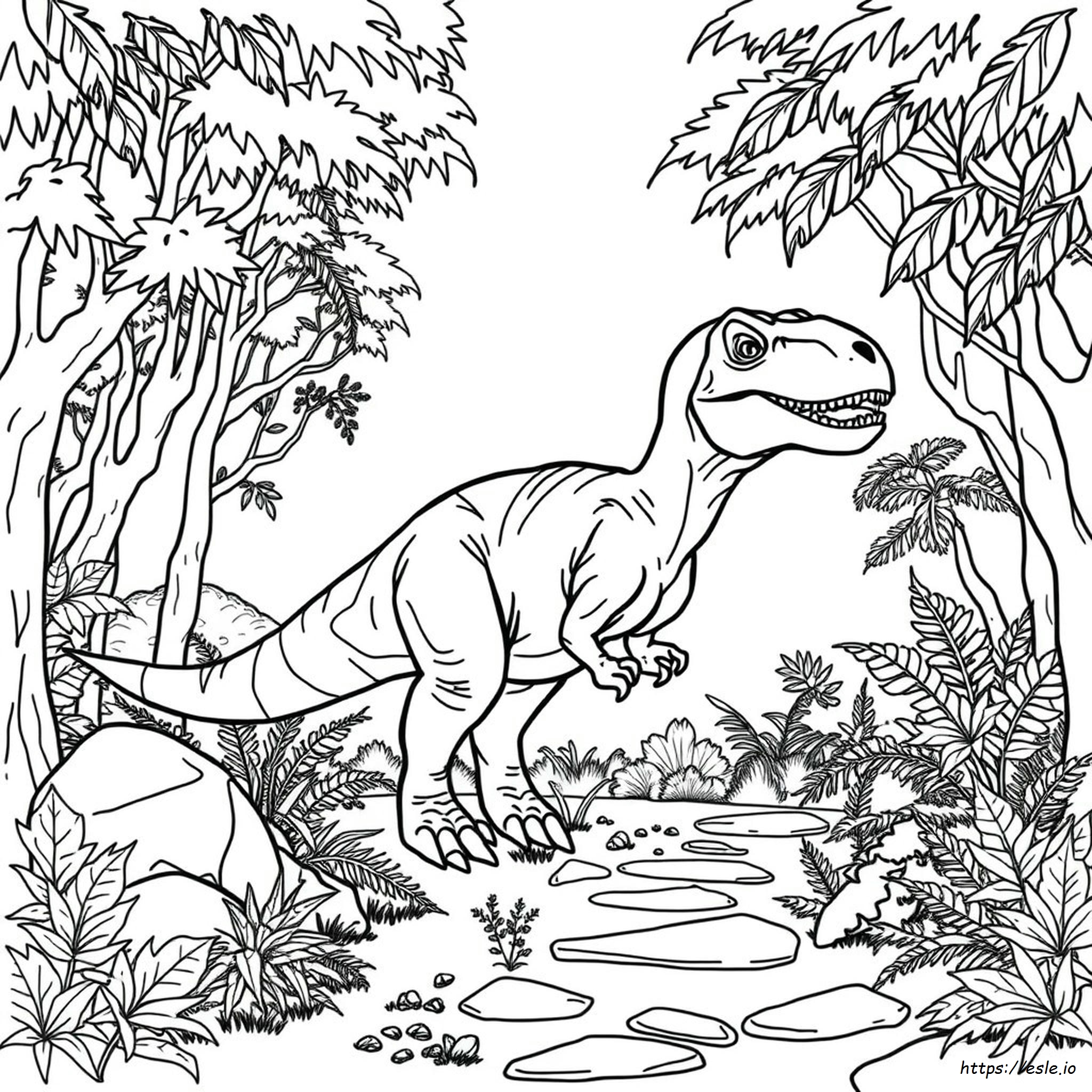 Jurassic Park Coloring Page - Free Printable PDF