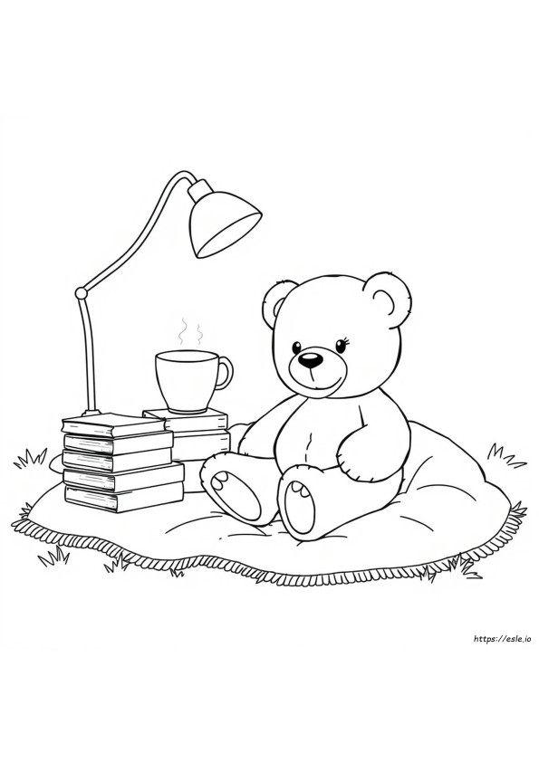 Teddy Bear Image For Colouring