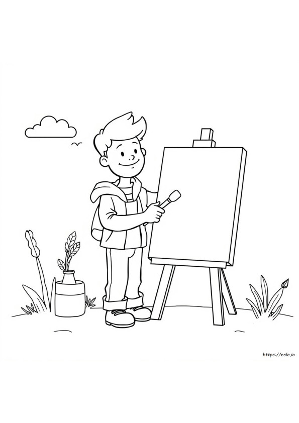 Desenho Da Criação Para Colorir