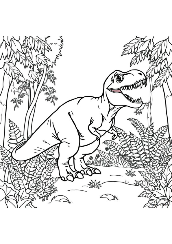 Coloring Page Trex