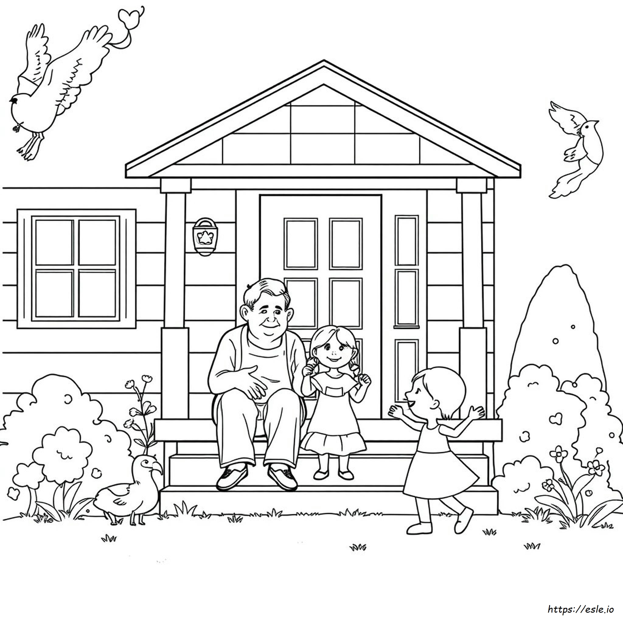 Grandparents Colouring Pages
