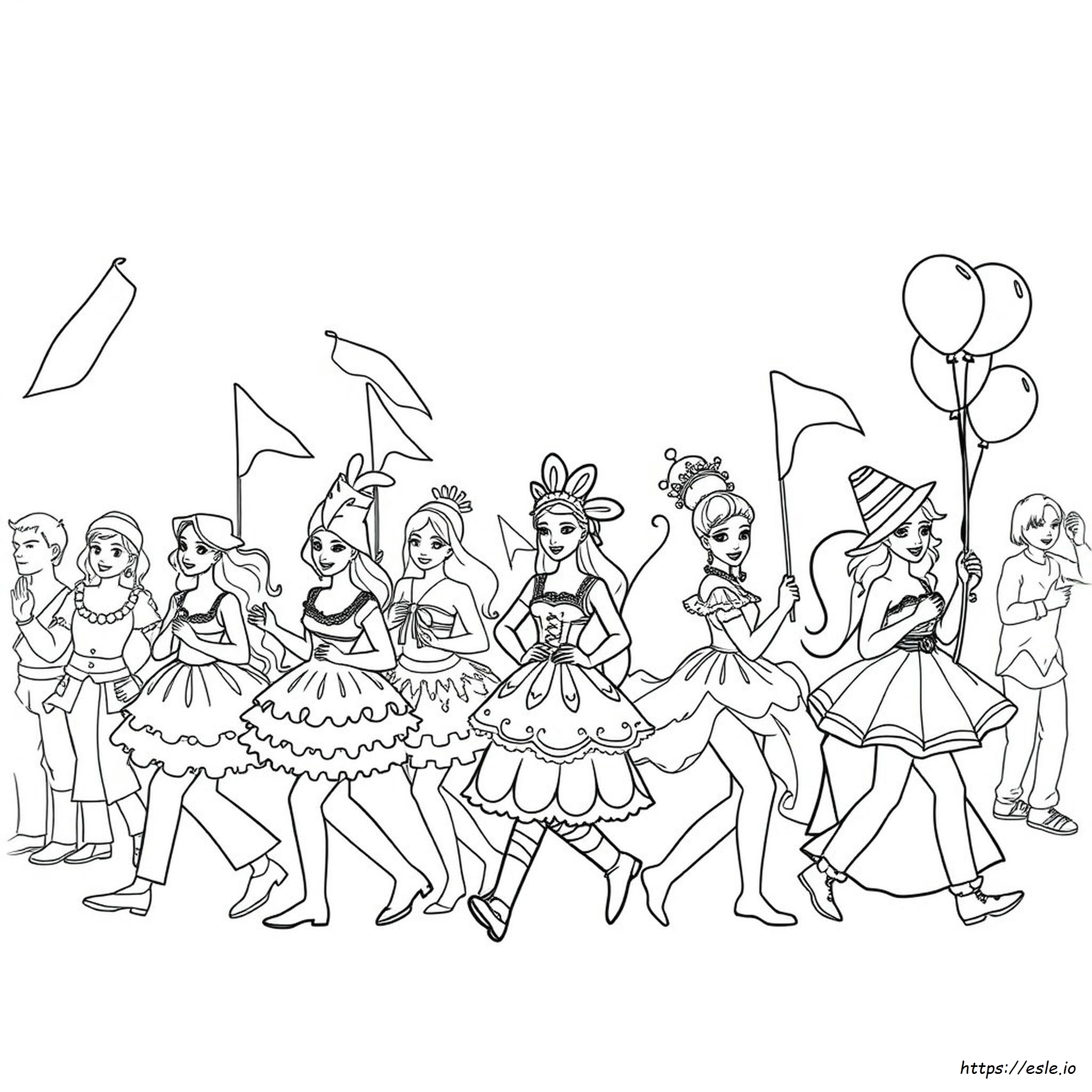 Carnival Costumes Coloring Pages