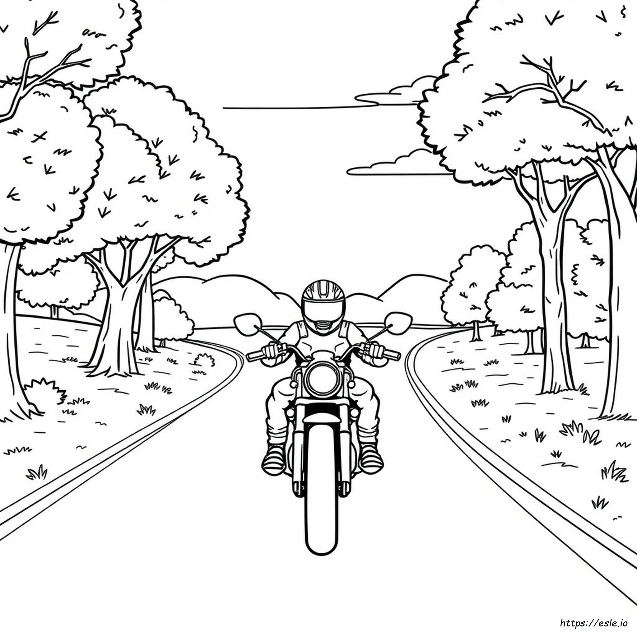 Motorcycle Bike Coloring Pages - Free Printable