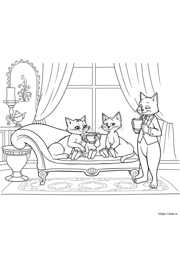 Aristogatos Para Colorear