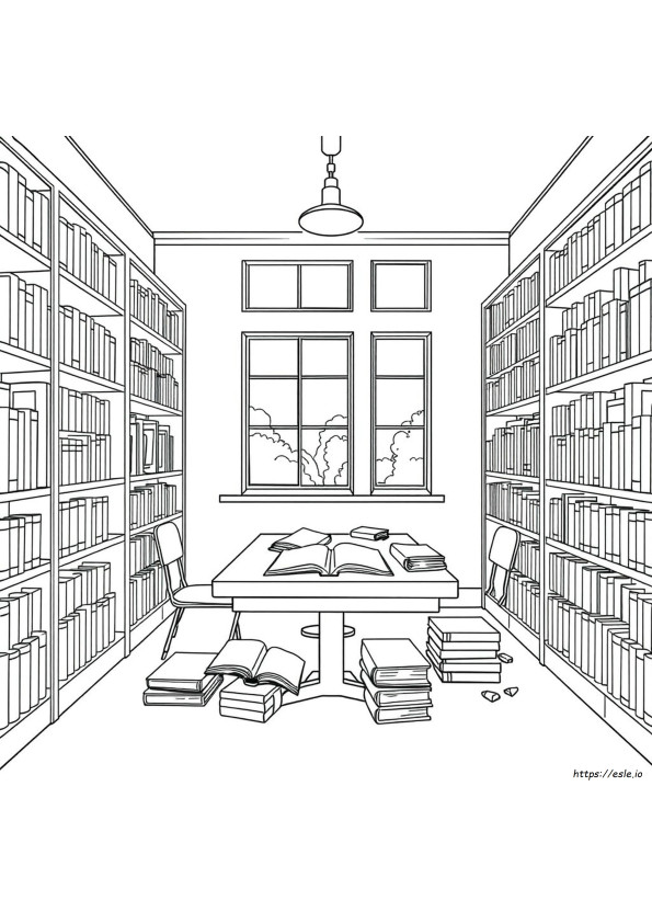 Bibliothek Ausmalbilder