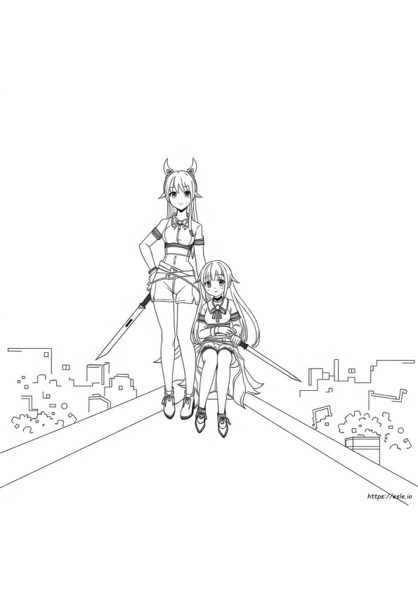 Mitsuri And Obanai Coloring Pages