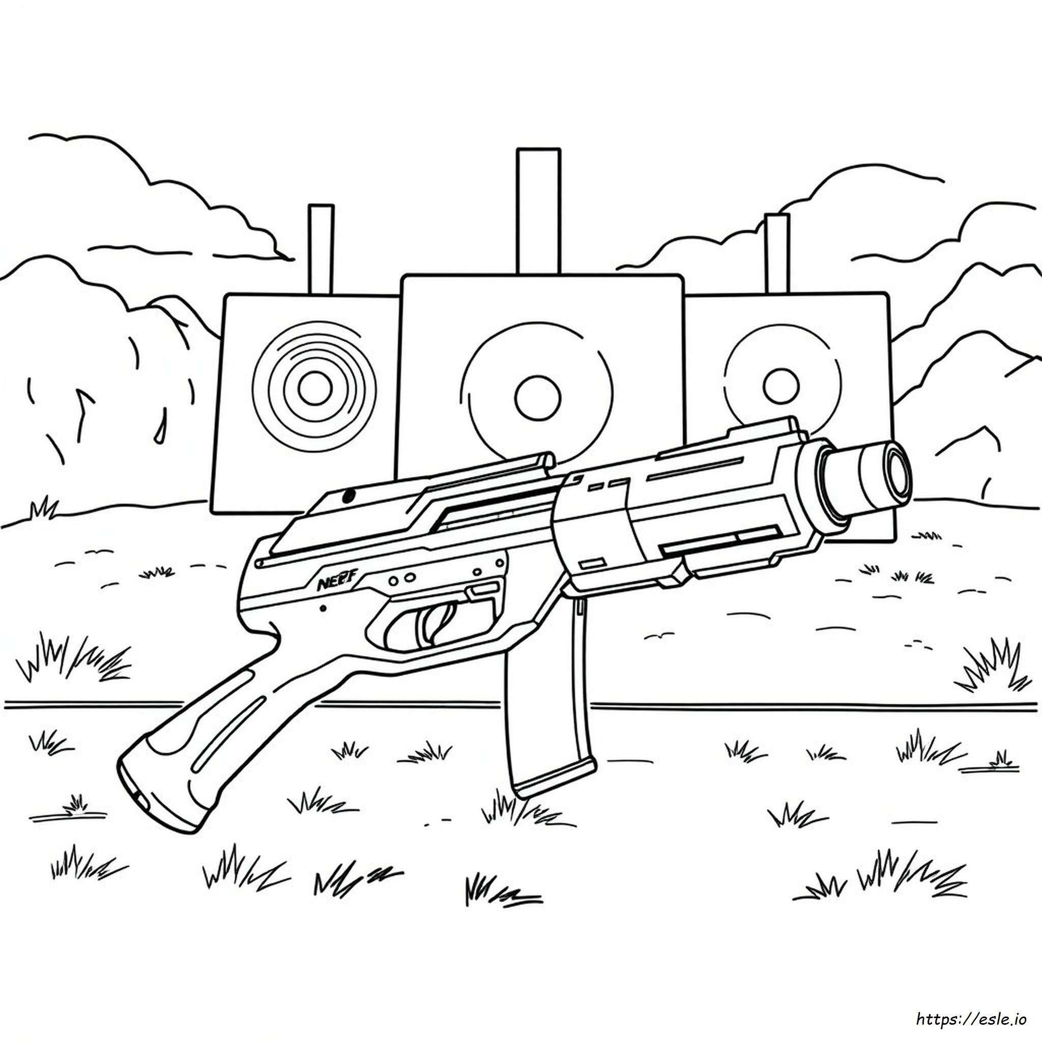 Nerf Gun Colouring In