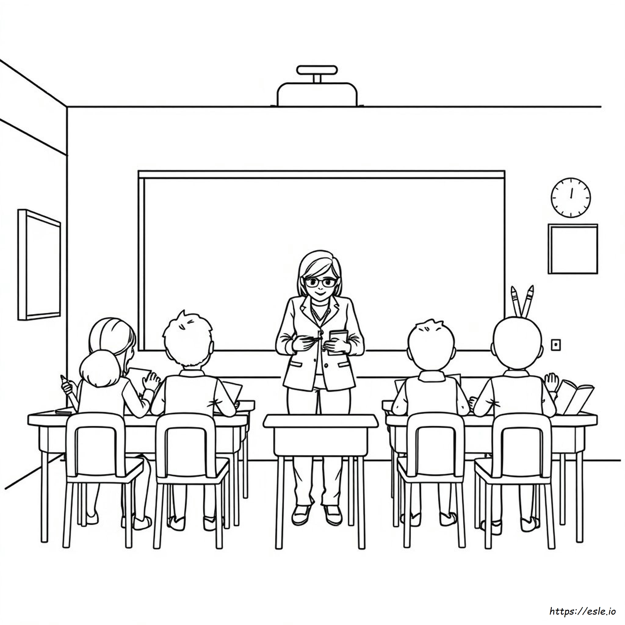 Best Teacher Printable Coloring Page - Free Download