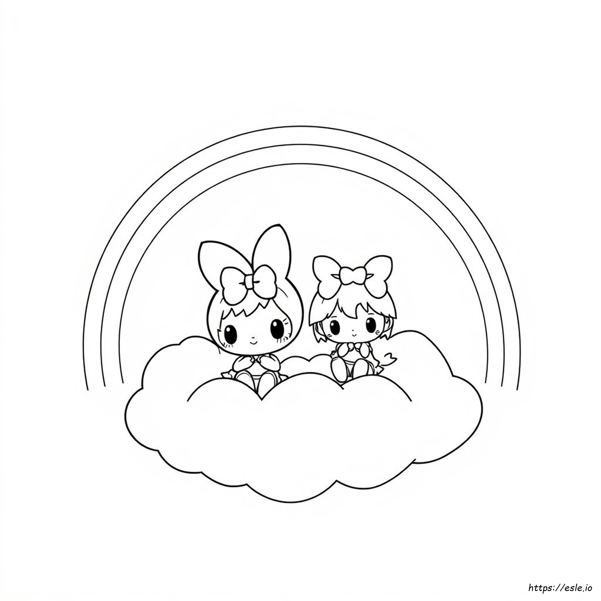 My Melody And Kuromi Colouring
