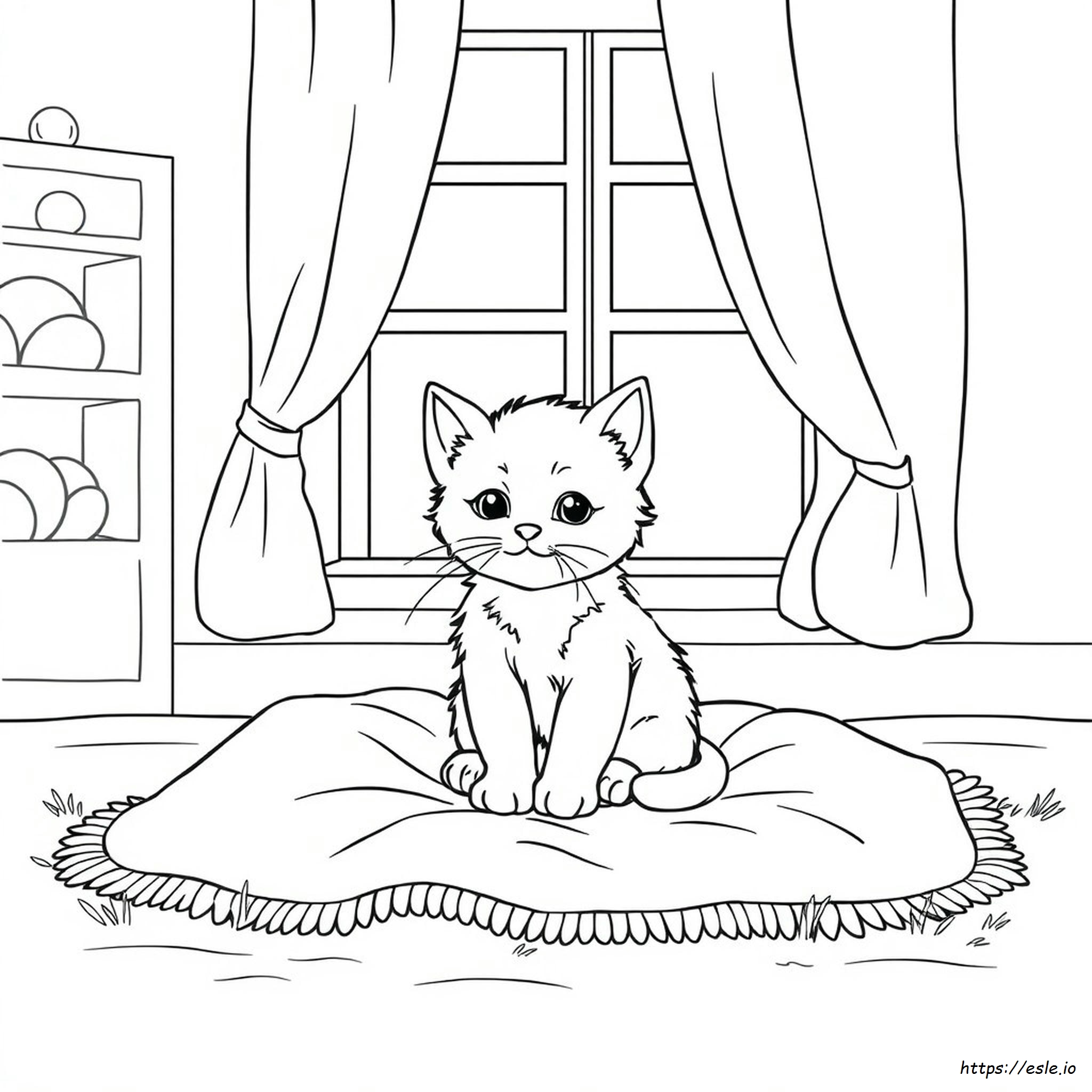 Disegno Gattini Da Colorare Gratis