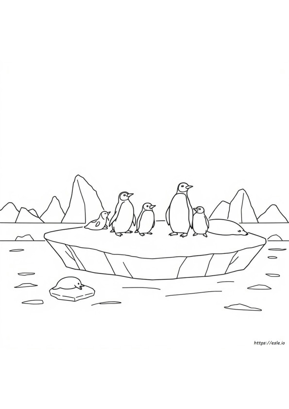 Coloriages Animaux Antarctique
