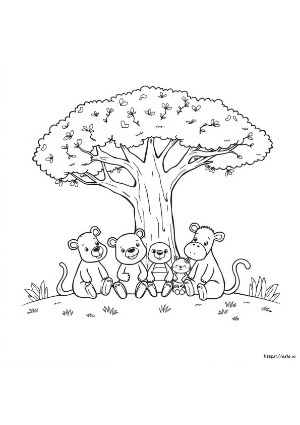 Coloring Pages Of Cartoon Animals