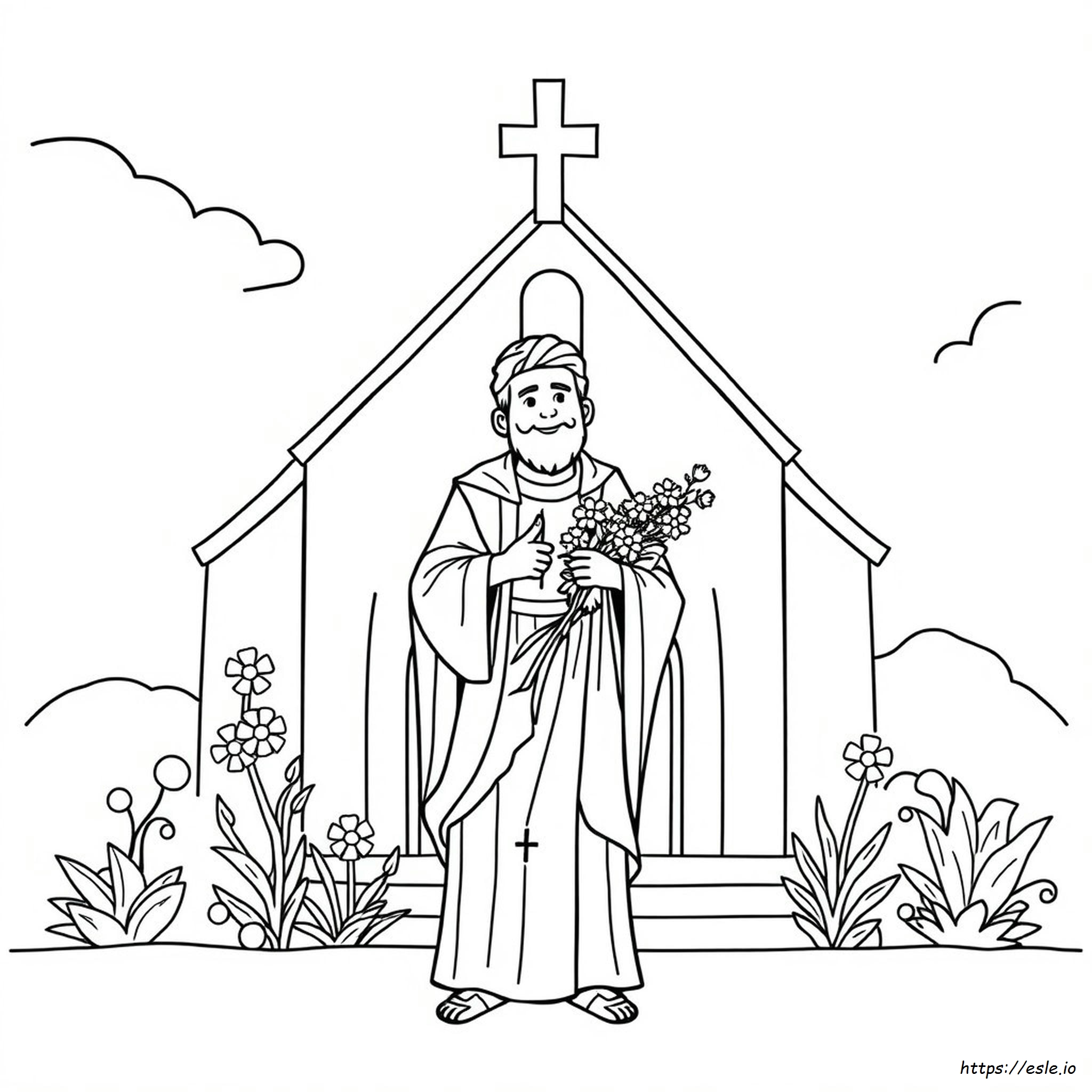 Saint Juan Diego Coloring Page - Free Printable PDF