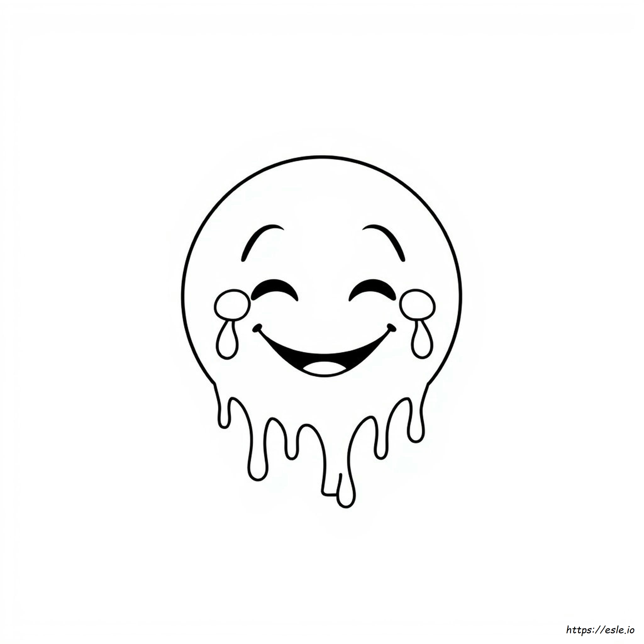 Drippy Smiley Face Coloring Pages - Free Printables