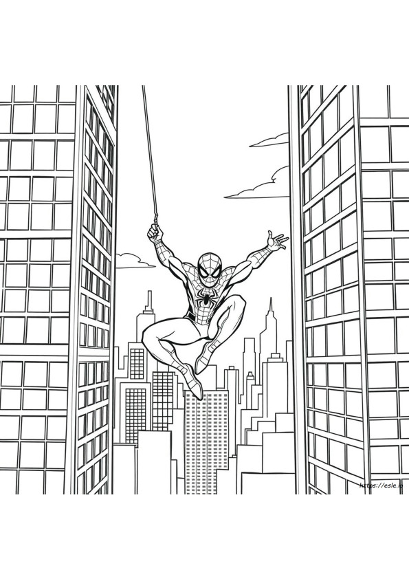Gambar Mewarnai Spiderman Dapat Dicetak Gratis Untuk Anak-Anak