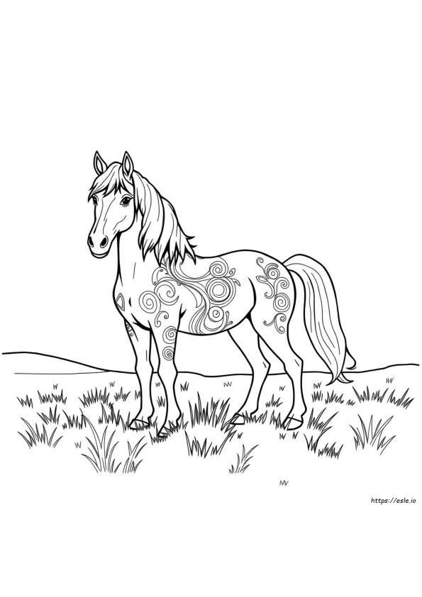 Cavalos Para Colorir Grátis Para Adultos Avançados Para Imprimir
